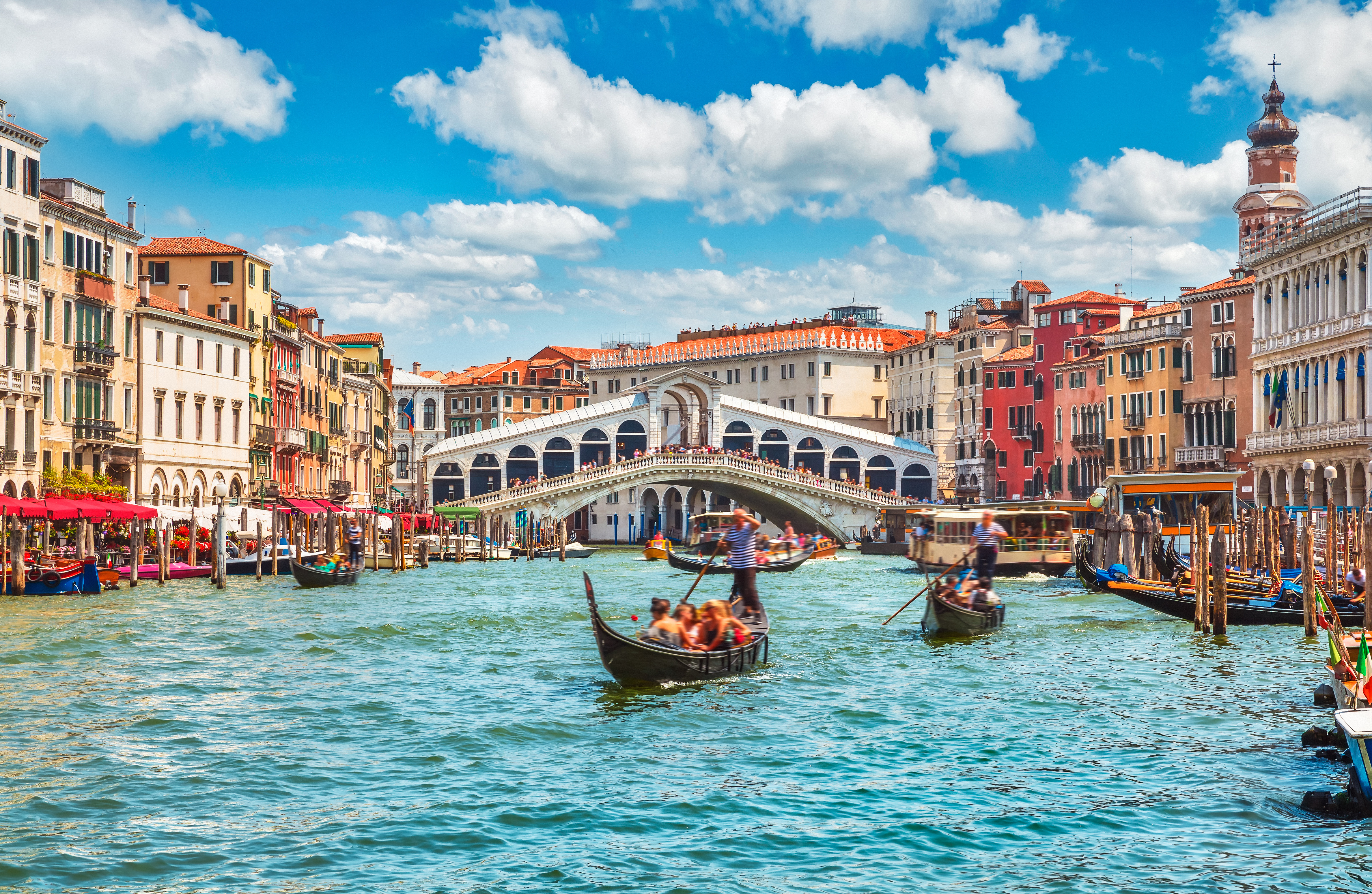 View of city from canal
