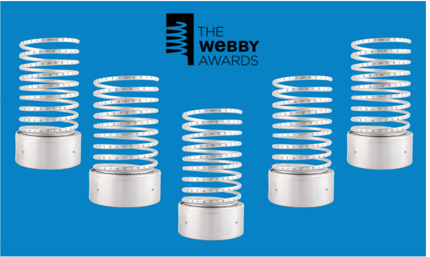 Image of 5 Webby awards