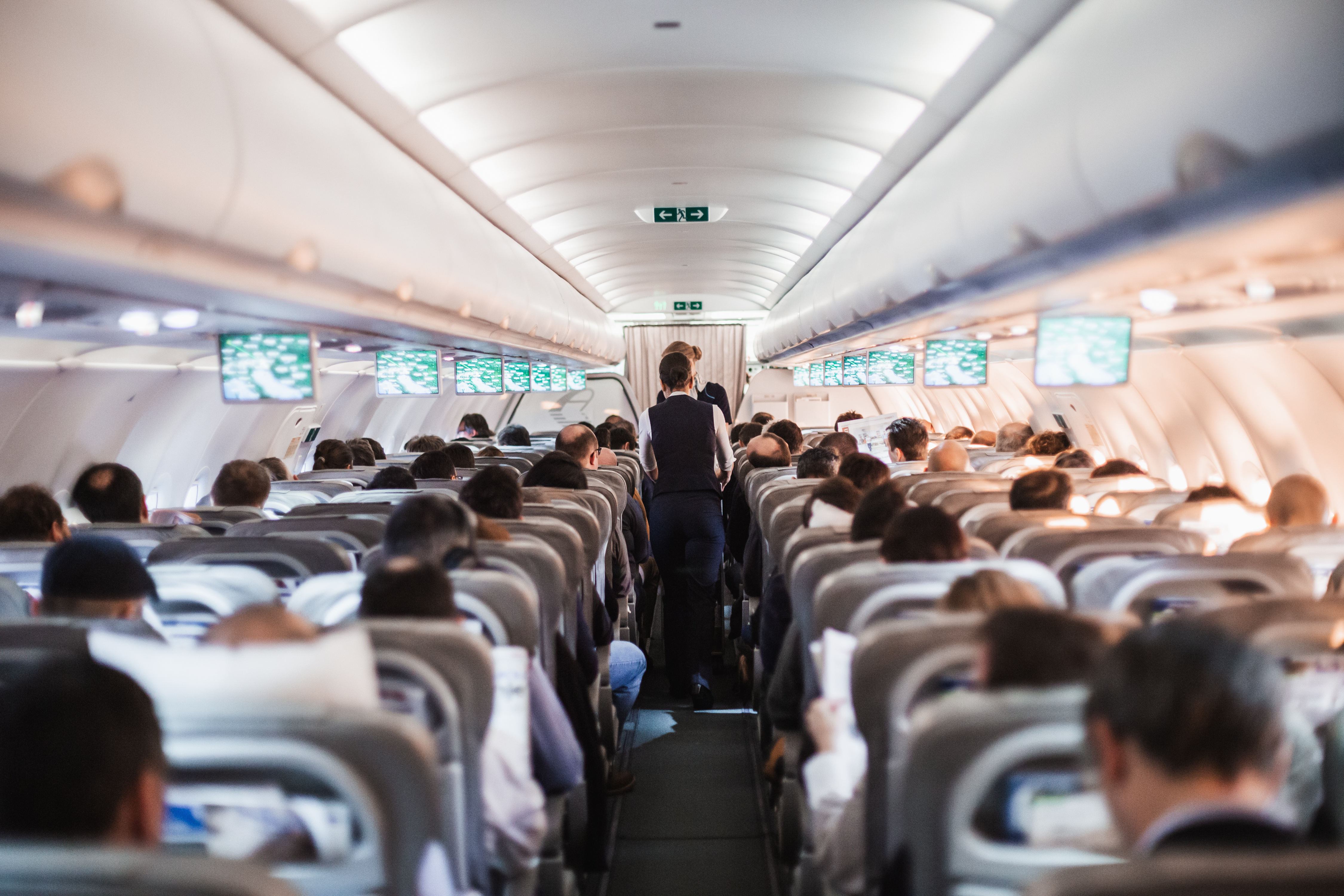 image of plane interior
