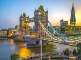 city of London at sunset