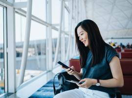 image of person at airport