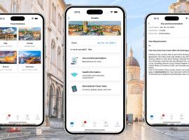phone screens showing app feature