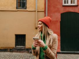 person exploring new city