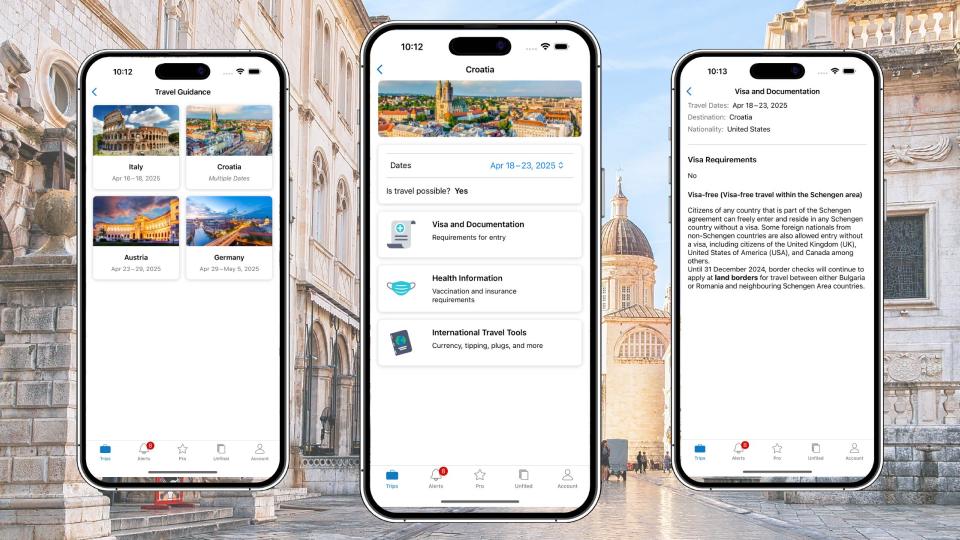 phone screens showing app feature