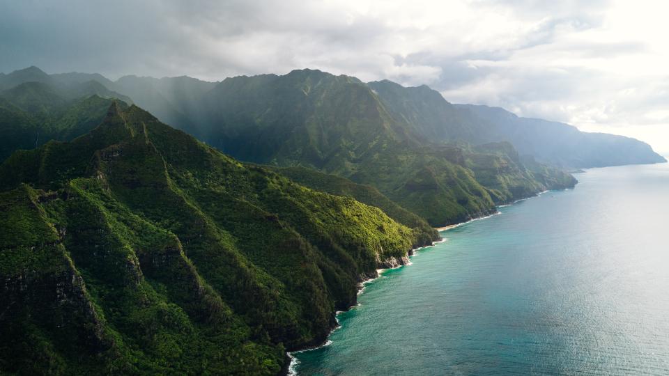 bird's eye view of Hawaii